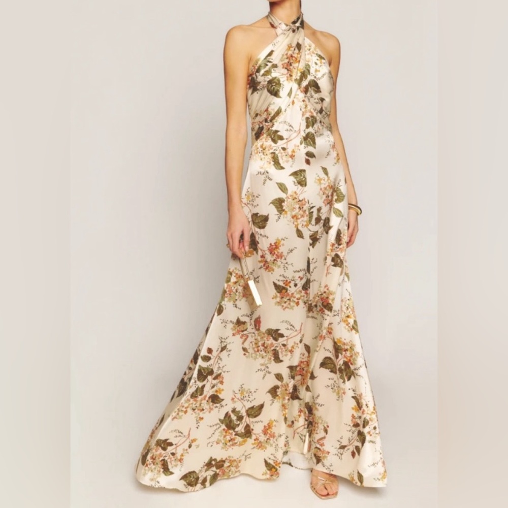 Reformation Veria Silk Dress